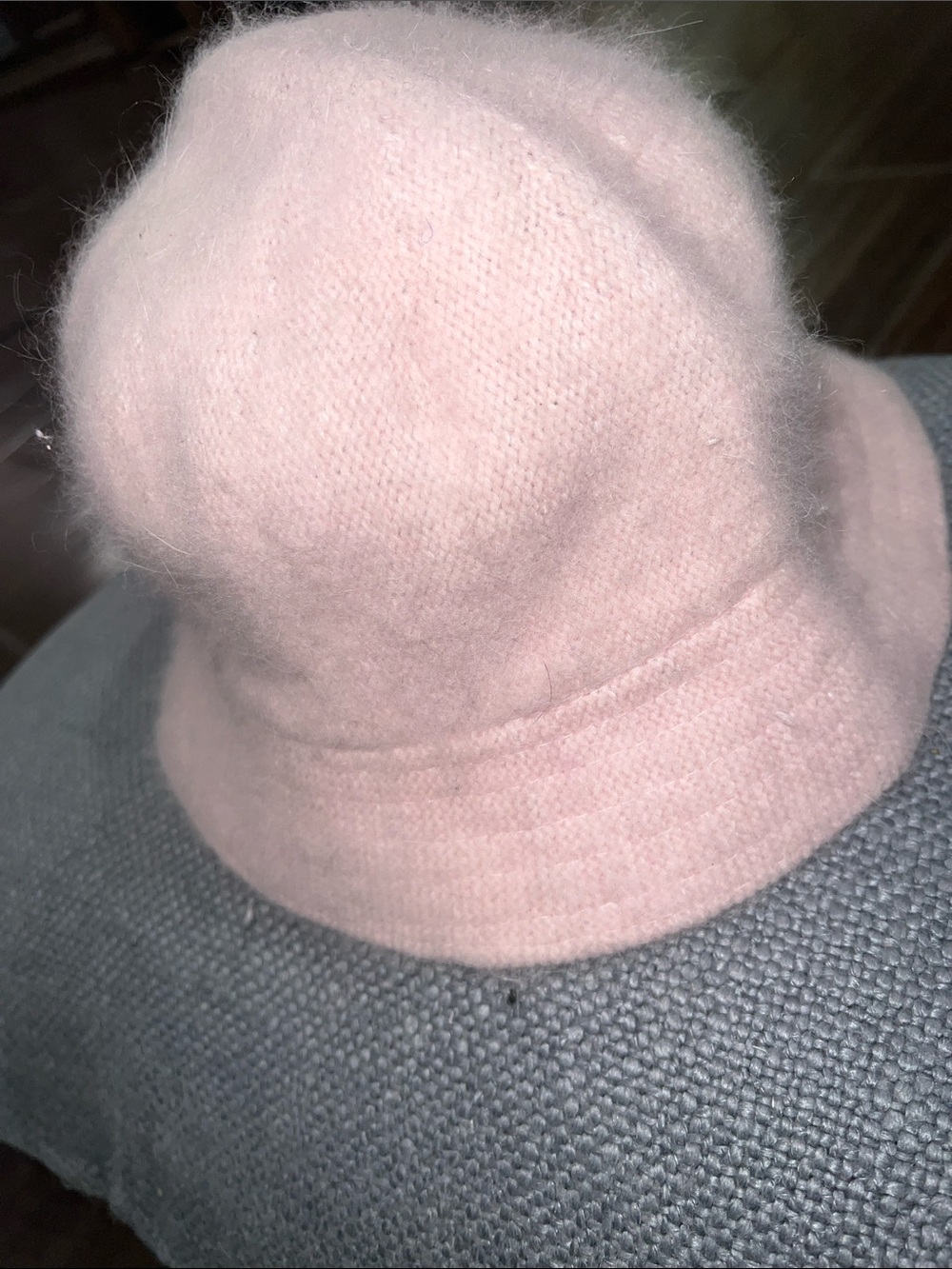 Cozy Soft Pink Fuzzy Bucket Hat for Women